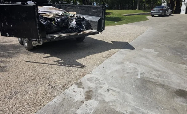 Driveway cleanup — project photograph