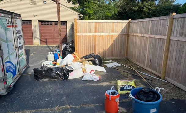 Backyard cleanup — project photograph