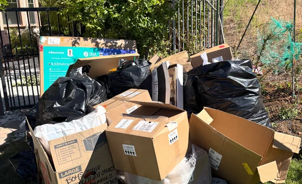 Curbside junk pickup — project photograph