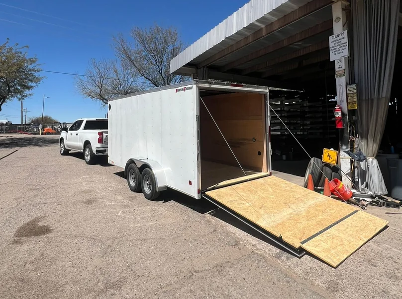 Trailer Rentals Available — loading and cleanup